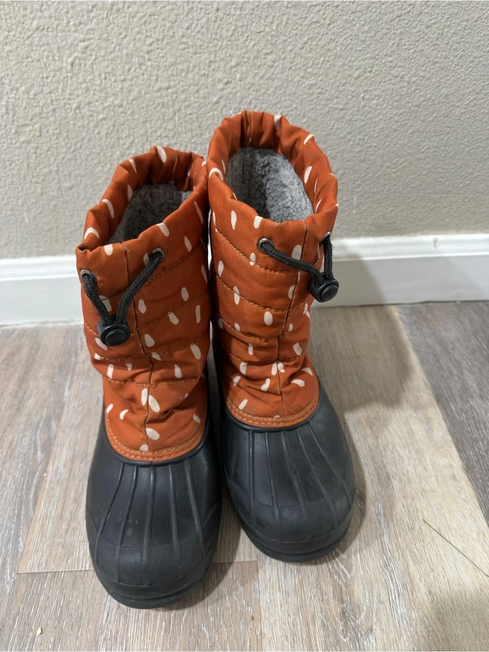 Kuling Rust Orange Dot Winter Boots